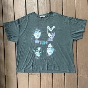 Daydreamer Kiss Worldwide Alive Tee Vintage Black One Size Made in USA